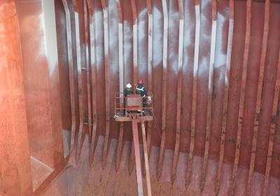 Bulk Carrier — Cargo Holds Cleaning at Anchorage — project photo