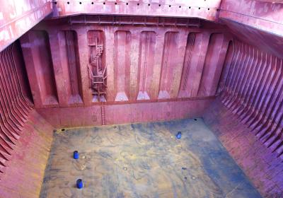 Bulk Carrier — Cargo Holds Cleaning at Anchorage (2023) — project photo