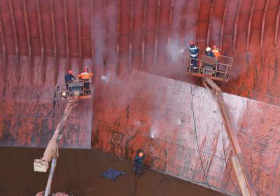 Bulk Carrier — Cargo Holds Cleaning at Anchorage (2023) — project photo